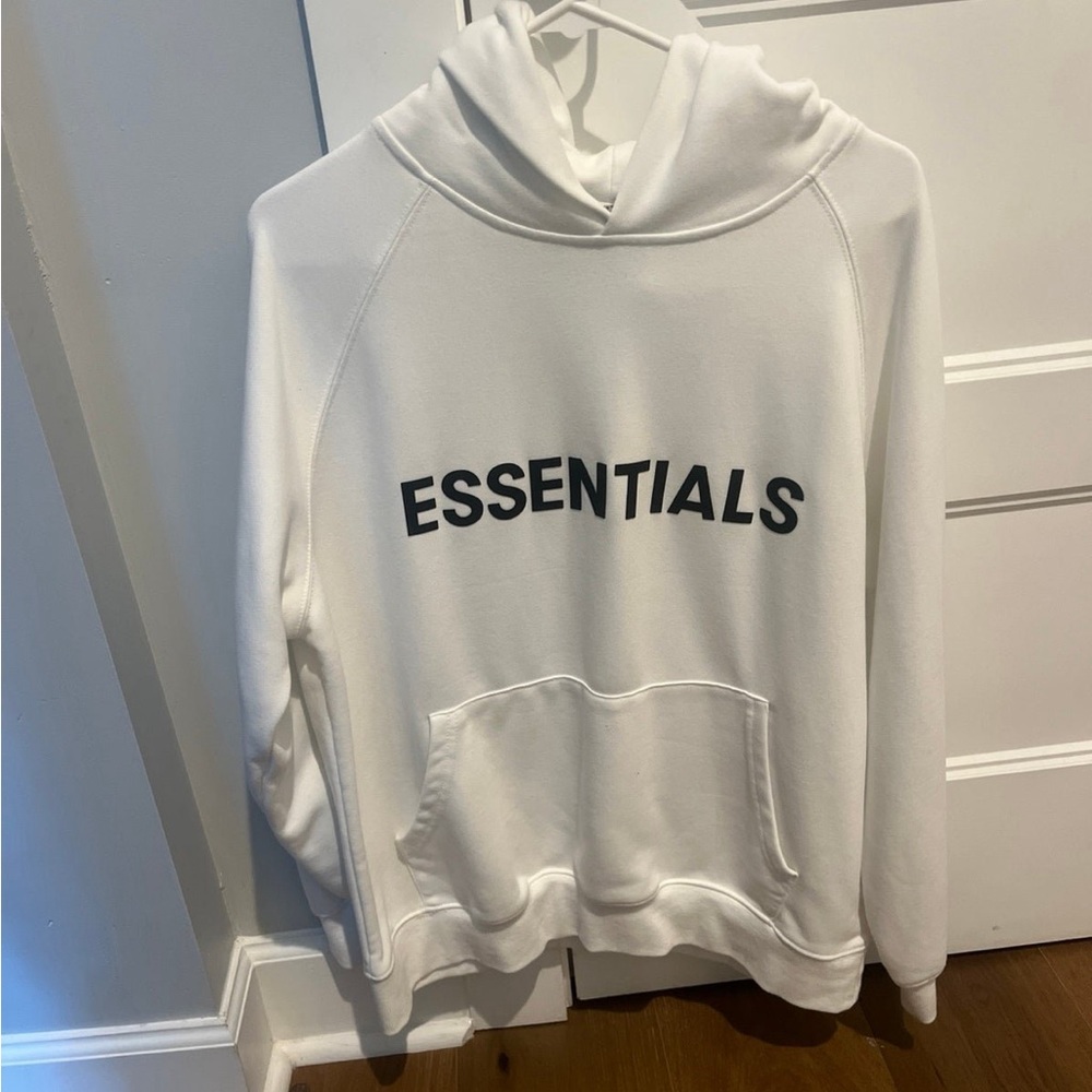 Authentic White Essentials Hoodie - image 3